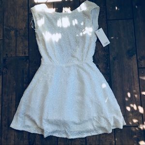 Tobi NWT White Sequin Dress